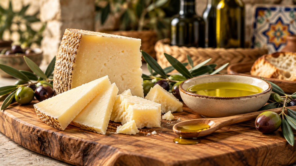 maridaje aceite de oliva y queso